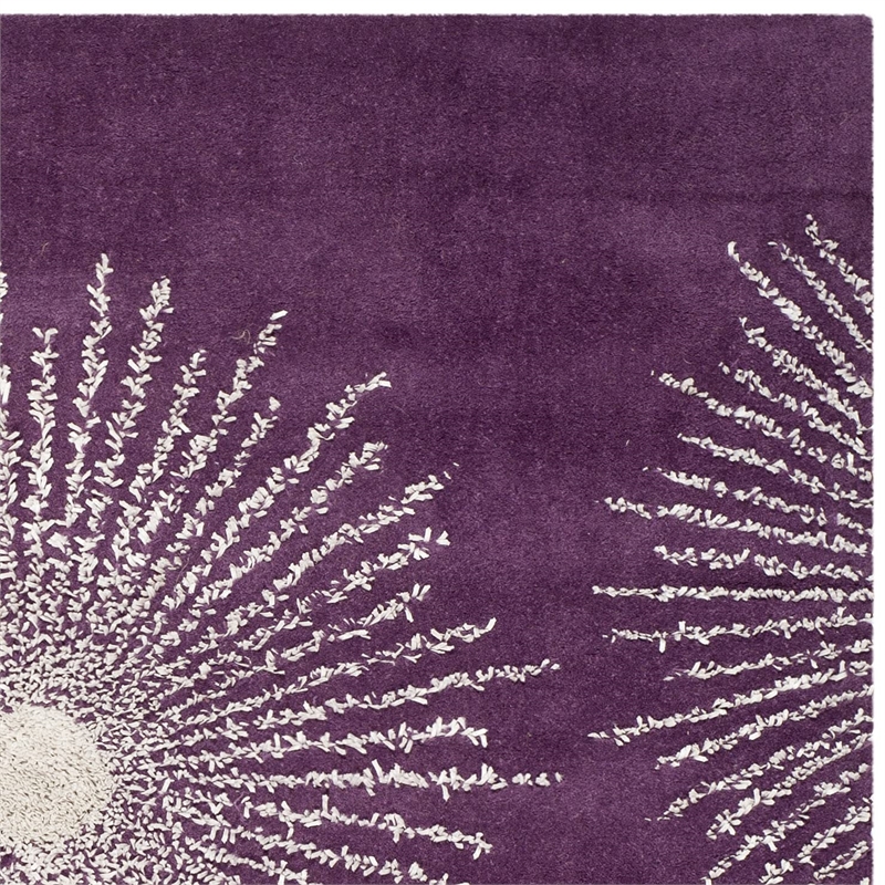 Safavieh Soho Square Rug in Purple / Ivory