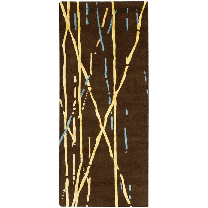 Safavieh Soho Runner Rug in Brown / Yellow
