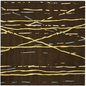 Safavieh Soho Square Rug in White / Black