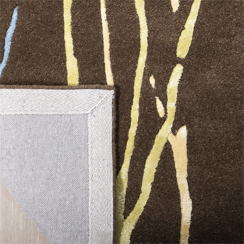 Safavieh Soho Square Rug in White / Black