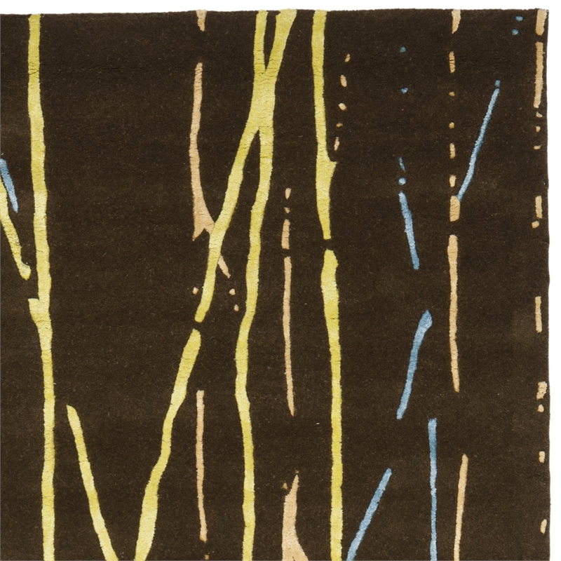 Safavieh Soho Square Rug in White / Black