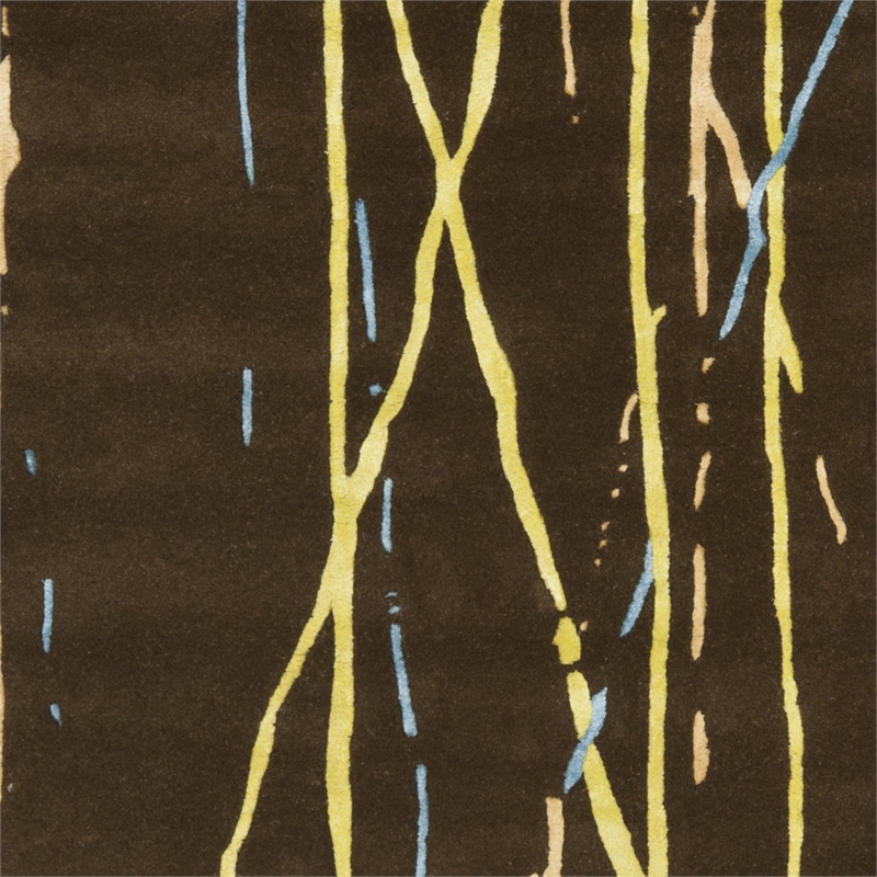 Safavieh Soho Square Rug in White / Black