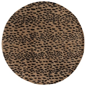 Safavieh Soho 6'-0&quot x 6'-0&quot Wool Hand Tufted Rug in Beige / Brown