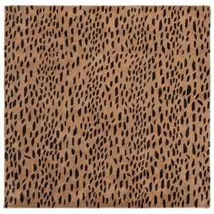 Safavieh Soho 6'-0&quot x 6'-0&quot Wool Hand Tufted Rug in Beige / Brown