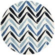 Safavieh Soho Round Rug in Ivory / Blue