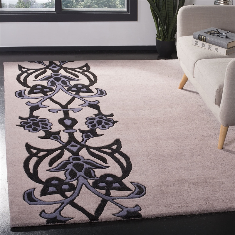 Safavieh Soho Square Rug in Beige / Purple