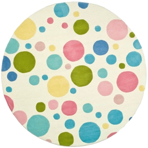 Safavieh Soho 8'-0&quot x 8'-0&quot Wool Hand Tufted Rug in Ivory / Multi-Color
