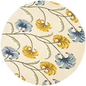 Safavieh Soho 6'-0&quot X 6'-0&quot Round Wool Hand Tufted Rug In Beige