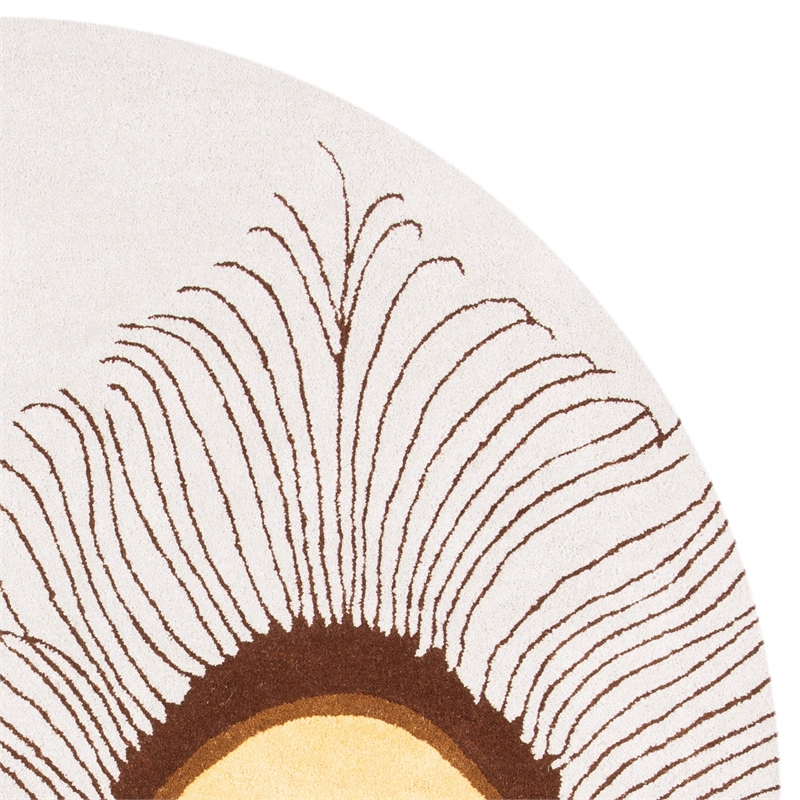 Safavieh Soho Round Rug in Grey / Brown