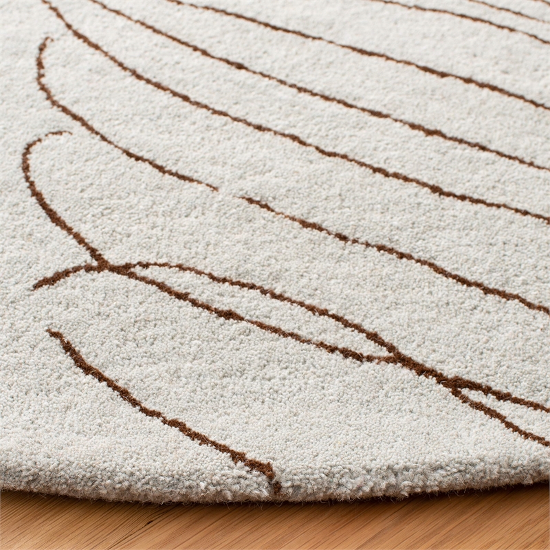 Safavieh Soho Round Rug in Grey / Brown