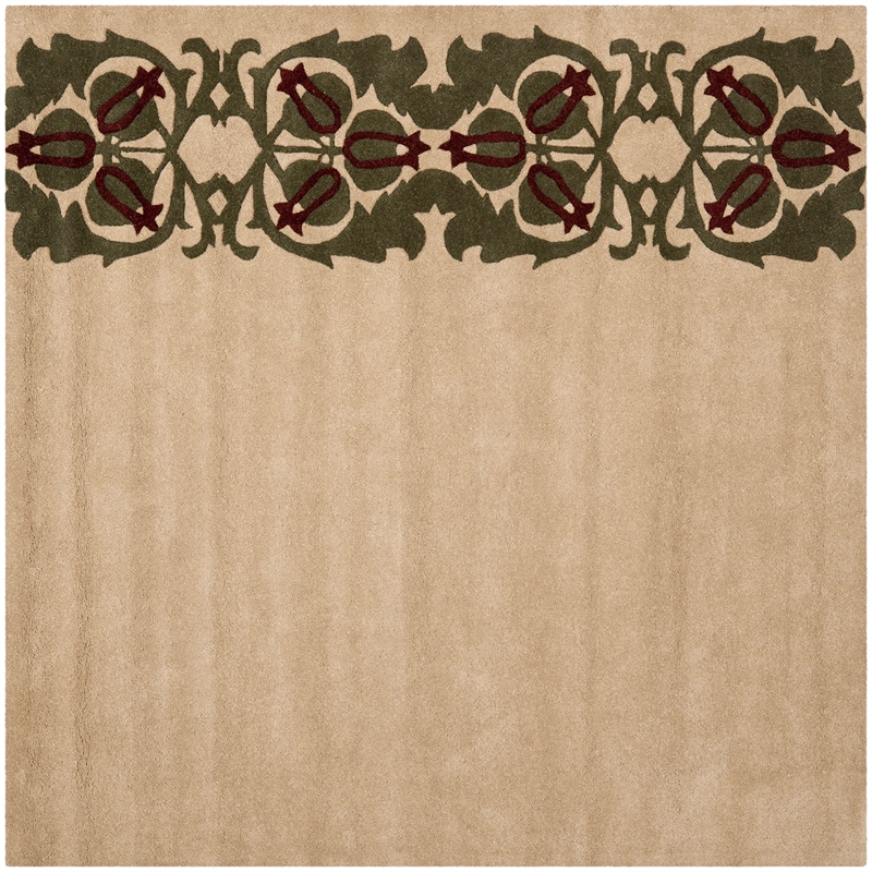 Safavieh Soho Square Rug in Beige / Grey