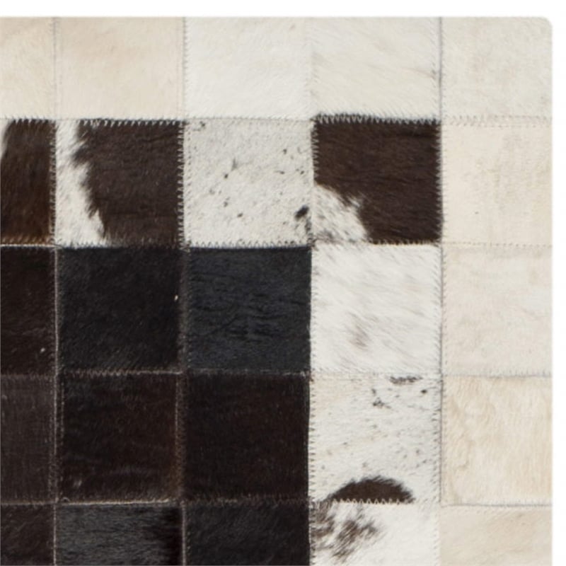 Safavieh Studio Leather Runner Rug in Ivory / Dark Brown
