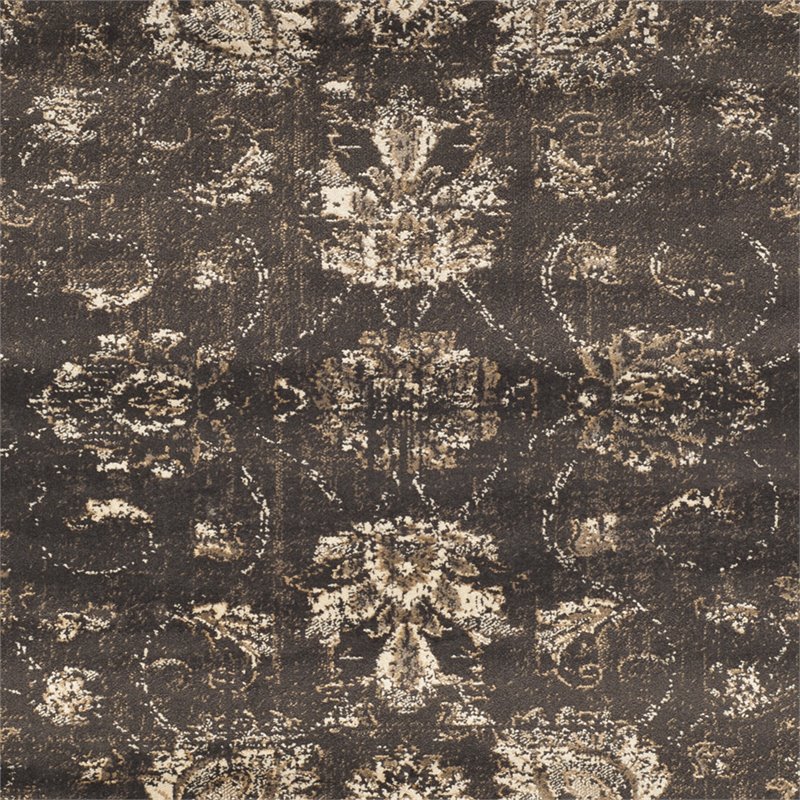 Safavieh Vintage 6' Square Rug in Soft Anthracite