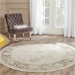 Safavieh Vintage 6' Round Rug in Ivory and Black