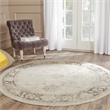 Safavieh Vintage 6' Round Rug in Ivory and Black