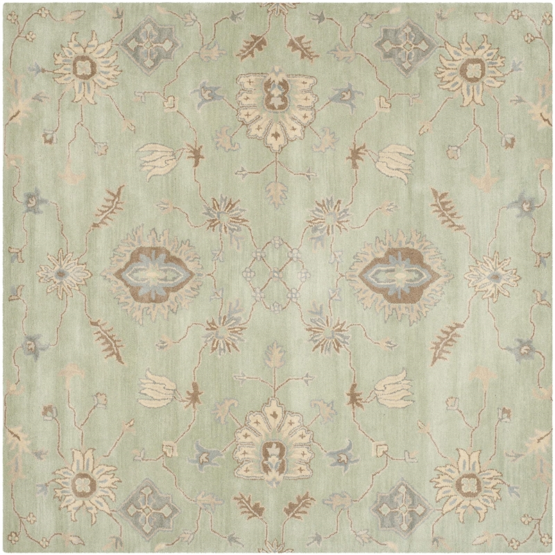Safavieh Wyndham Square Rug in Light Green