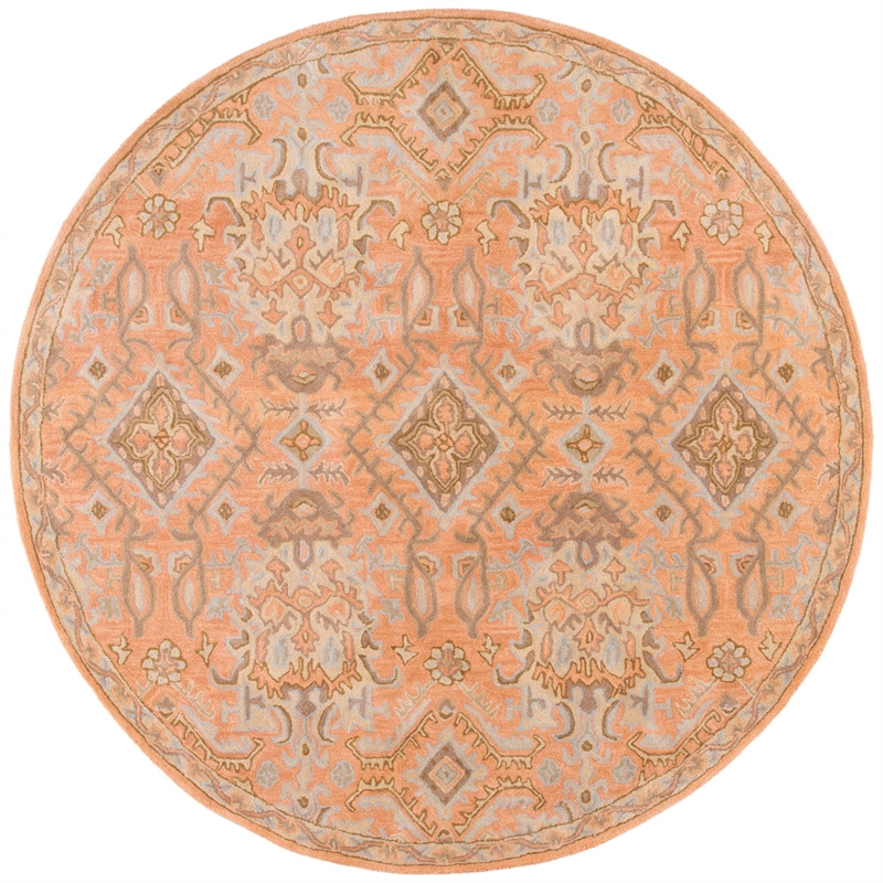 Safavieh Wyndham Round Rug in Terracotta