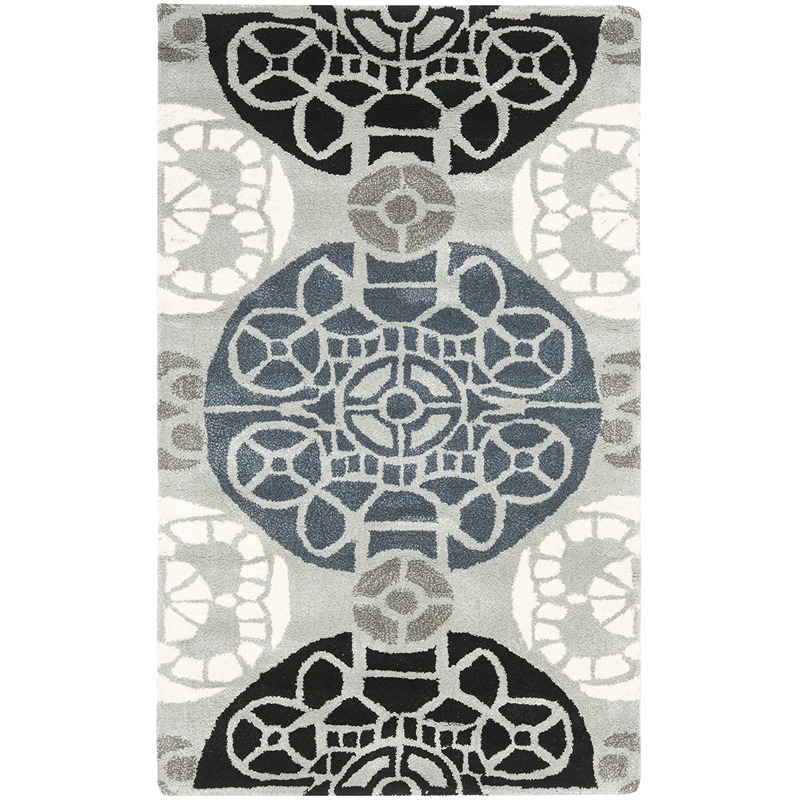 Safavieh Wyndham Accent Rug in Grey / Black
