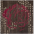 Safavieh Wyndham Square Rug in Charcoal / Red