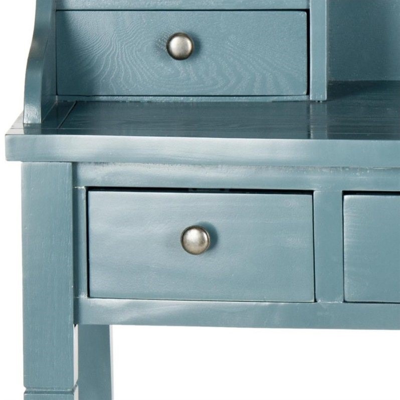 Safavieh Landon 36 Writing Desk In Teal Amh6516e