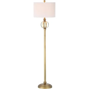 Safavieh Garden Sphere Floor Lamp in Gold and White