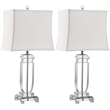 Safavieh Olympia Crystal Table Lamp (Set Of 2) in Clear and Silver