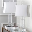 Safavieh Olympia Crystal Table Lamp (Set Of 2) in Clear and Silver