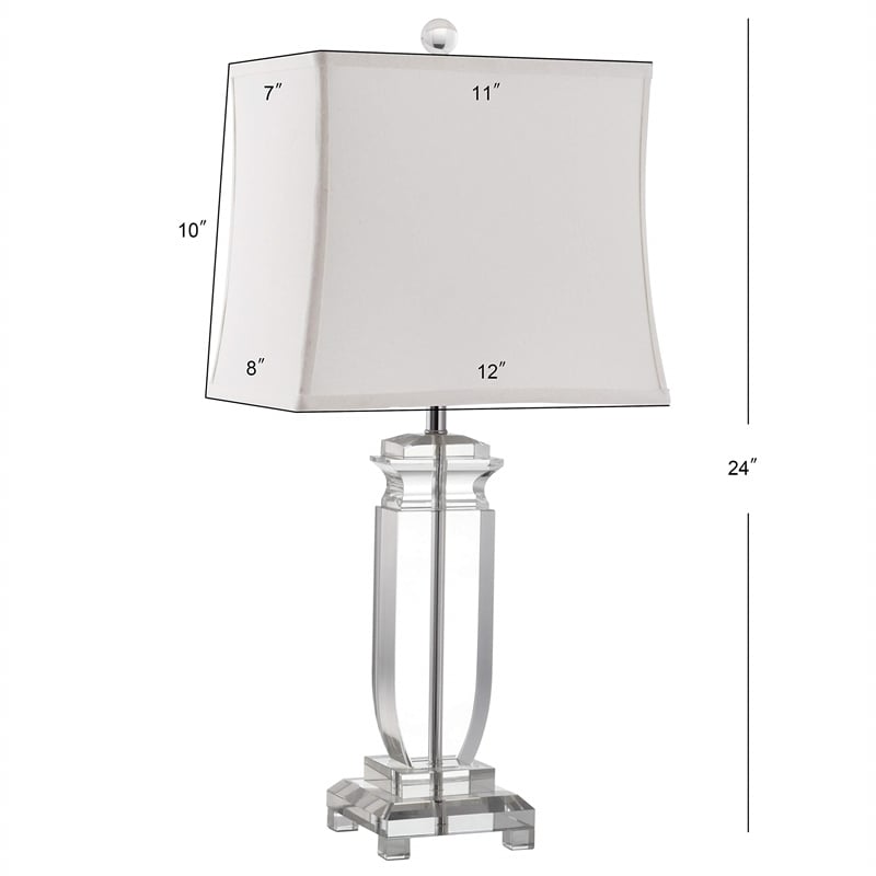 Safavieh Olympia Crystal Table Lamp (Set Of 2) in Clear and Silver