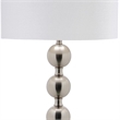 Safavieh Reflections Stacked Ball Floor Lamp in Nickel