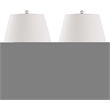 Safavieh Eva Double Gourd Glass Lamp (Set Of 2) in Black