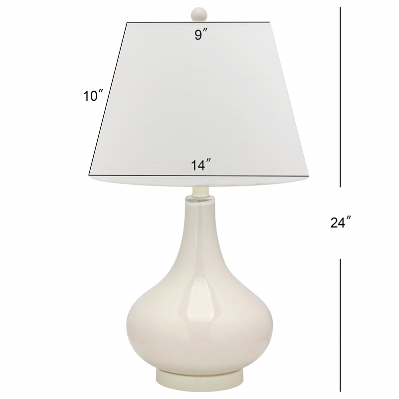 Safavieh Amy Gourd Glass Lamp (Set Of 2) in White