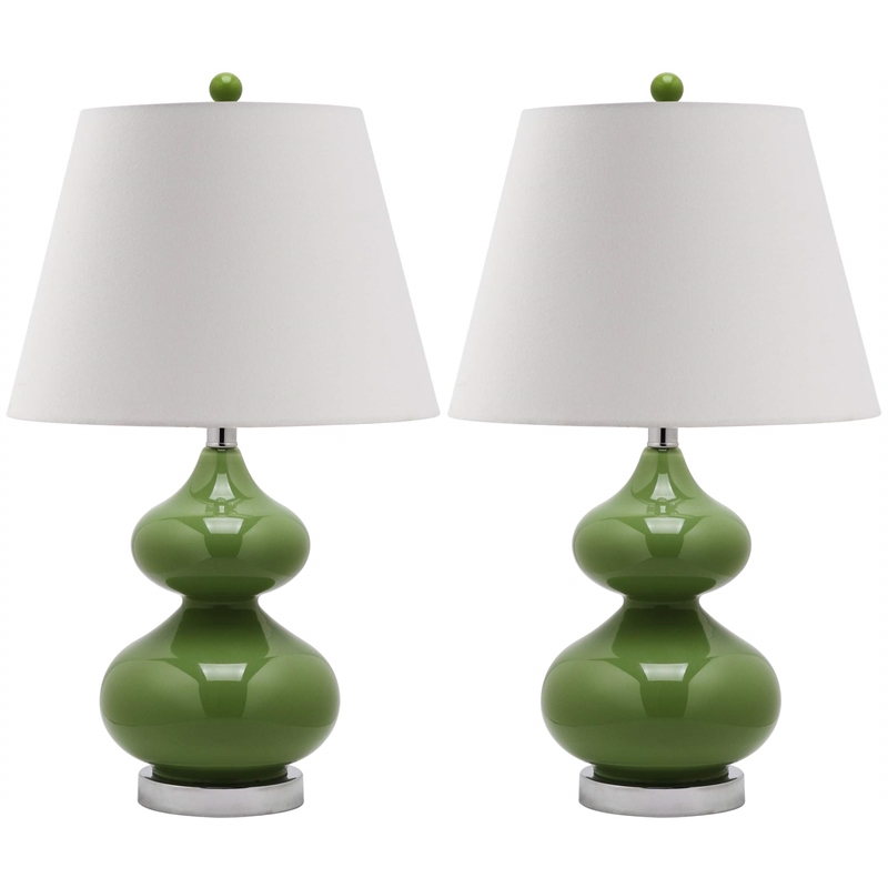 Safavieh Eva Double Gourd Glass Lamp (Set Of 2)