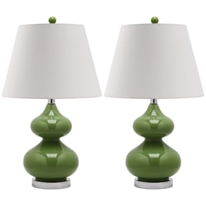 Safavieh Eva Double Gourd Glass Lamp (Set Of 2)