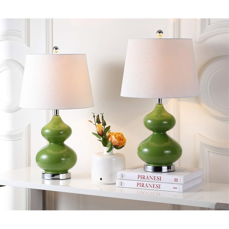Safavieh Eva Double Gourd Glass Lamp (Set Of 2)