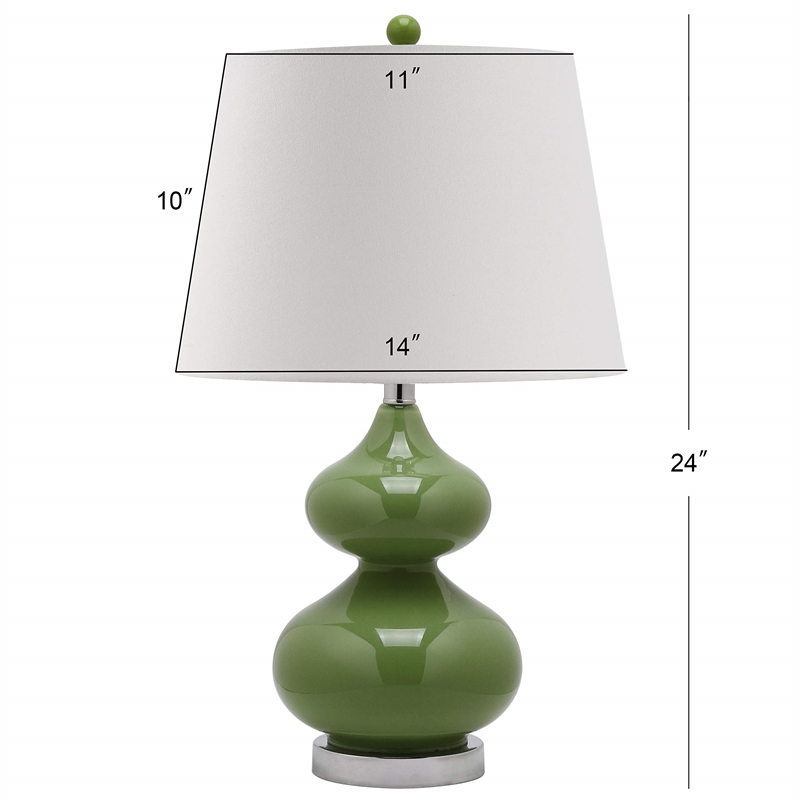 Safavieh Eva Double Gourd Glass Lamp (Set Of 2)