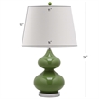 Safavieh Eva Double Gourd Glass Lamp (Set Of 2)