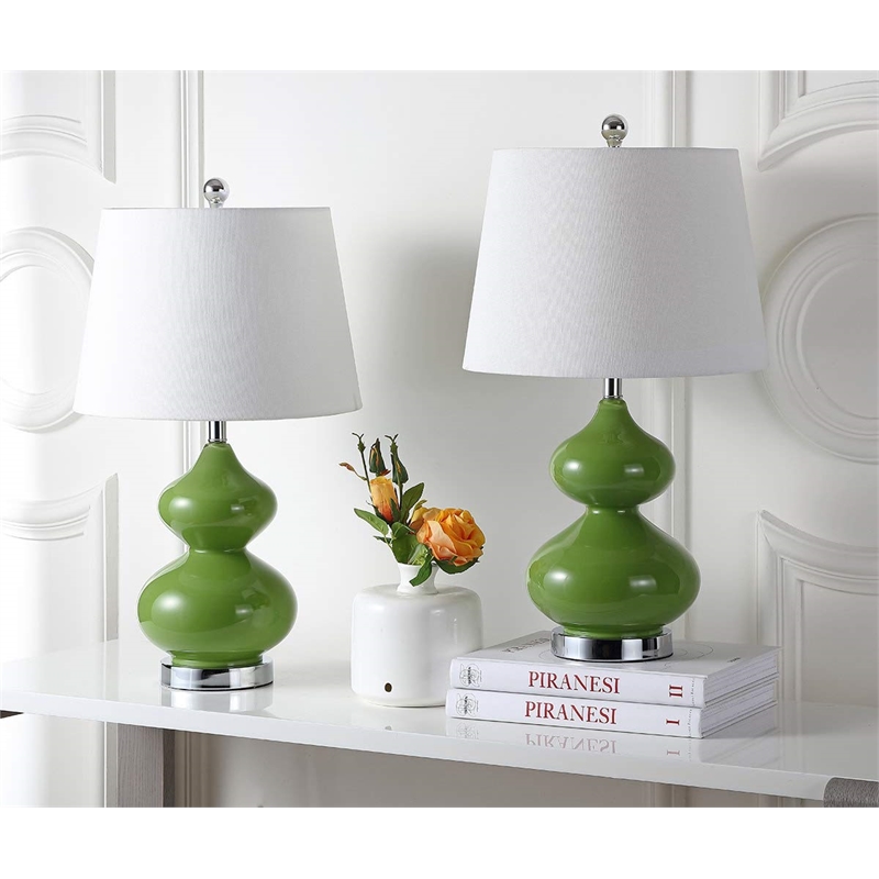 Safavieh Eva Double Gourd Glass Lamp (Set Of 2)