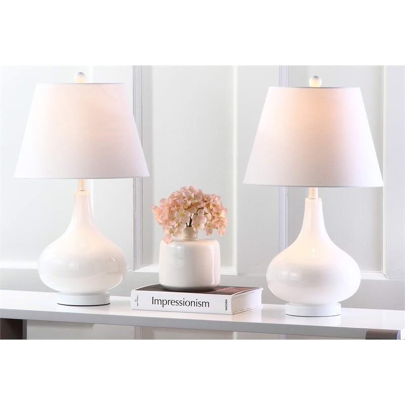 Safavieh Amy Gourd Glass Lamp (Set Of 2)