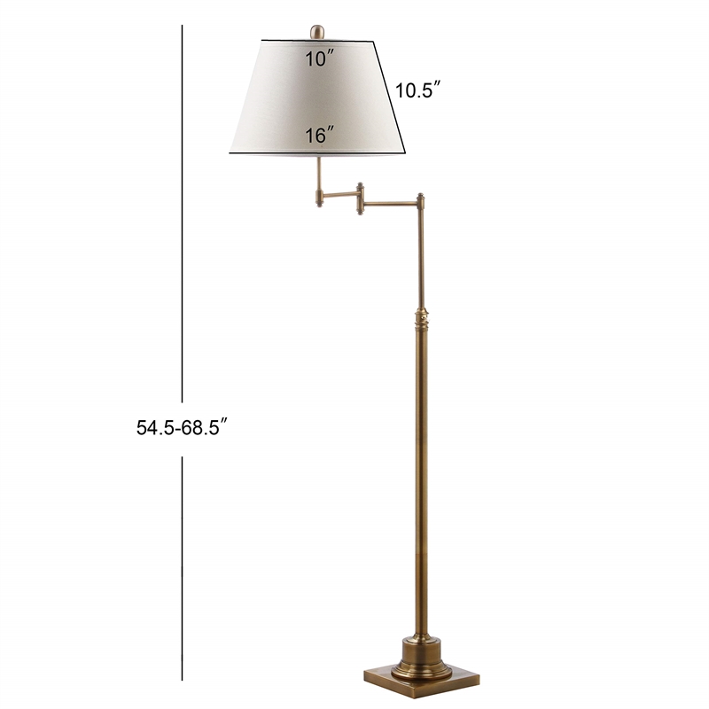 Safavieh Ingram Swivel Floor Lamp in Gold