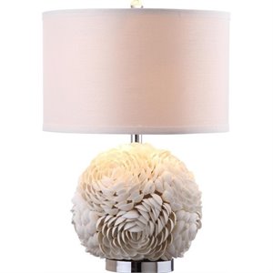safavieh pauley table lamp in white