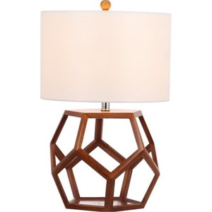 safavieh delaney table lamp in brown