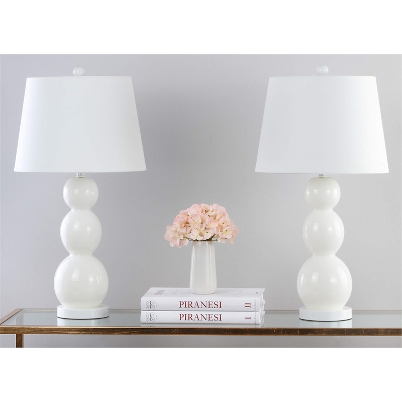 Safavieh Jayne Three Sphere Glass Lamp (Set Of 2)