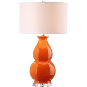 safavieh juniper table lamp in orange