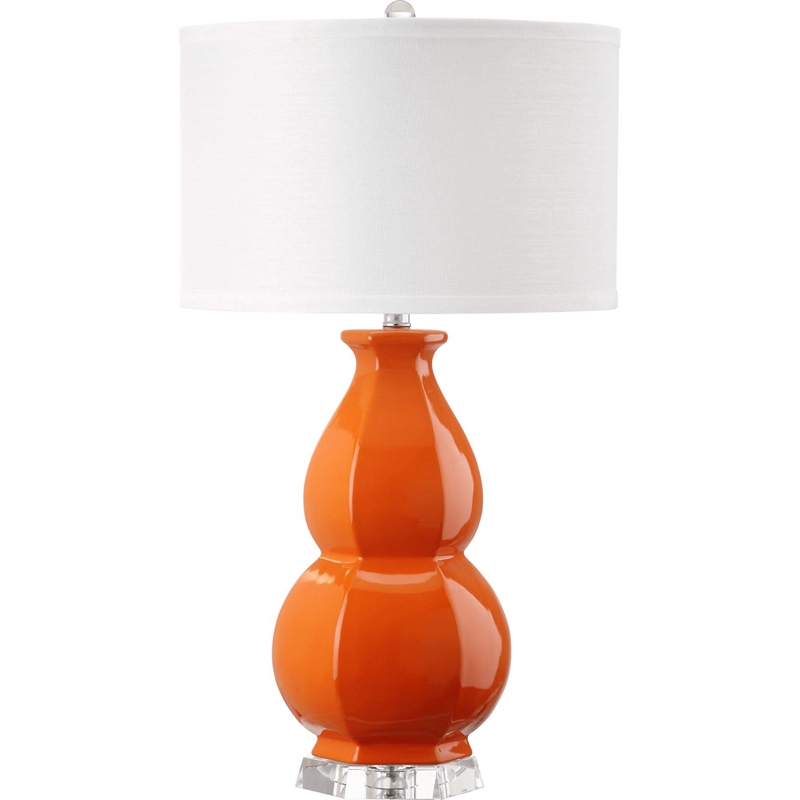 Safavieh Juniper Table Lamp in Orange