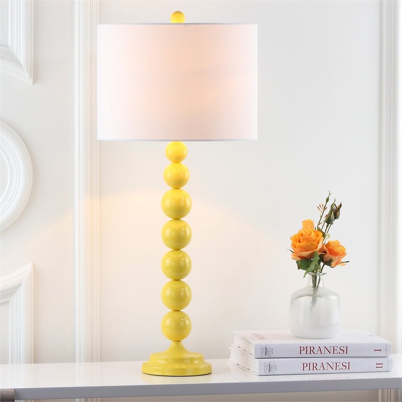 Safavieh Jenna Stacked Ball Lamp (Set Of 2) in Yellow
