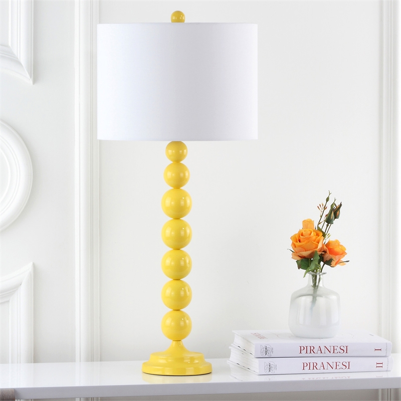 Safavieh Jenna Stacked Ball Lamp (Set Of 2) in Yellow