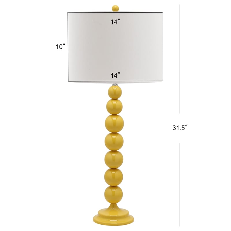 Safavieh Jenna Stacked Ball Lamp (Set Of 2) in Yellow
