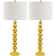 Safavieh Jenna Stacked Ball Lamp (Set Of 2) in Yellow