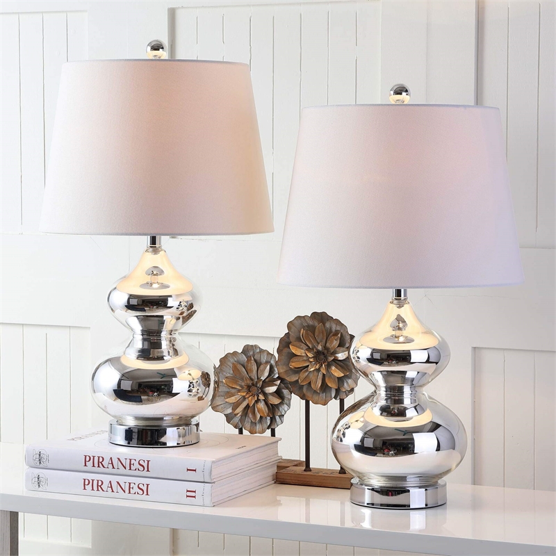 Safavieh Eva Double Gourd Glass Lamp (Set Of 2)