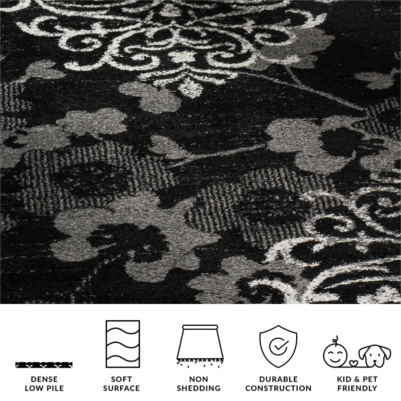 Safavieh Adirondack Black Area Rug - 9' x 12'